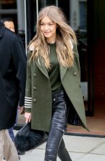 GIGI HADID Leaves Her Apartment in New York 02/05/2017