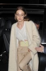 GIGI HADID Leaves Her Hotel in London 02/20/2017