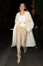 GIGI HADID Leaves Her Hotel in London 02/20/2017