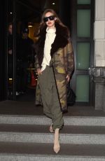 GIGI HADID Leaves Her Hotel in Milan 02/25/2017