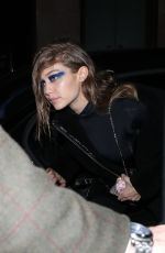 GIGI HADID Leaves Versus Versace Fashion Show at London Fashion Week 02/18/2017