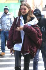 GIGI HADID Leavies Her Apartment in New York 02/11/2017