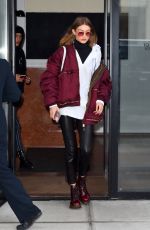 GIGI HADID Leavies Her Apartment in New York 02/11/2017