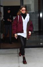 GIGI HADID Leavies Her Apartment in New York 02/11/2017