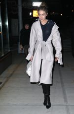 GIGI HADID Night Out in New York 02/13/2017
