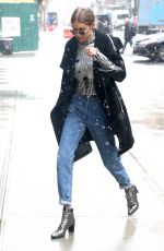 GIGI HADID Out and About in New York 01/31/2017
