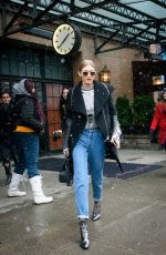 GIGI HADID Out and About in New York 01/31/2017