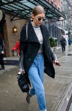 GIGI HADID Out and About in New York 01/31/2017