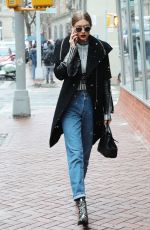 GIGI HADID Out and About in New York 01/31/2017