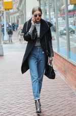 GIGI HADID Out and About in New York 01/31/2017