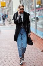 GIGI HADID Out and About in New York 01/31/2017