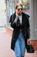 GIGI HADID Out and About in New York 01/31/2017