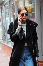 GIGI HADID Out and About in New York 01/31/2017