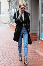 GIGI HADID Out and About in New York 01/31/2017