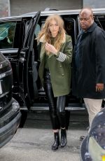 GIGI HADID Out and About in New York 02/05/2017