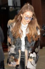 GIGI HADID Out and About in New York 02/12/2017