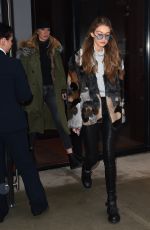 GIGI HADID Out and About in New York 02/12/2017