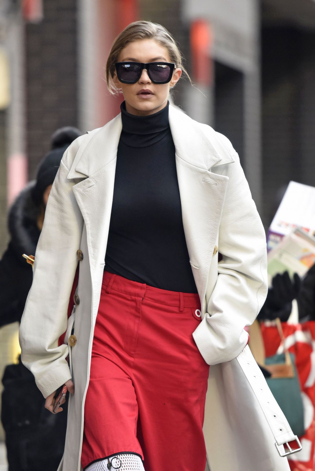 GIGI HADID Out for Lunch in New York 02/13/2017 – HawtCelebs