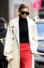 GIGI HADID Out for Lunch in New York 02/13/2017