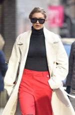 GIGI HADID Out for Lunch in New York 02/13/2017