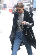 GIGI HADID Out in New York 01/31/2017
