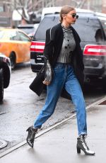 GIGI HADID Out in New York 01/31/2017