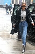 GIGI HADID Out in New York 01/31/2017