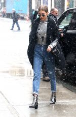 GIGI HADID Out in New York 01/31/2017