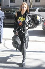 GIGI HADID Out in New York 02/14/2017