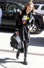 GIGI HADID Out in New York 02/14/2017
