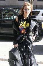 GIGI HADID Out in New York 02/14/2017