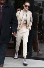 GIGI HADID Out in New York 02/16/207