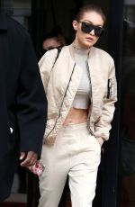 GIGI HADID Out in New York 02/16/207