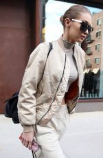 GIGI HADID Out in New York 02/16/207