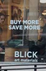 GIGI HADID Shopping at Blick Art Materials in New York 02/03/2017