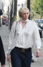 GWENDOLINE CHRISTIE Out Shopping in Los Angeles 02/01/2017