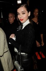 HAILEE STEINFELD Leaves Charles Finch and Chanel Pre Oscar Awards Dinner 02/25/2017