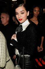 HAILEE STEINFELD Leaves Charles Finch and Chanel Pre Oscar Awards Dinner 02/25/2017