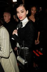 HAILEE STEINFELD Leaves Charles Finch and Chanel Pre Oscar Awards Dinner 02/25/2017