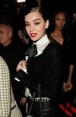 HAILEE STEINFELD Leaves Charles Finch and Chanel Pre Oscar Awards Dinner 02/25/2017