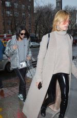 HAILEY BALDWIN and KENDALL JENNER Out for Lunch in New York 02/12/2017