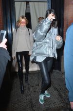 HAILEY BALDWIN and KENDALL JENNER Out for Lunch in New York 02/12/2017
