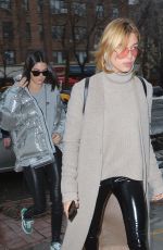 HAILEY BALDWIN and KENDALL JENNER Out for Lunch in New York 02/12/2017