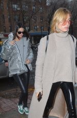 HAILEY BALDWIN and KENDALL JENNER Out for Lunch in New York 02/12/2017