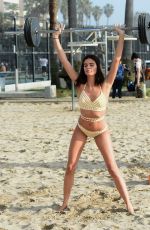 HAILEY BALDWIN and SARA SAMPAIO in Bikinis o the Set of Tommy Hilfiger Photoshoot in Venice Beach 02/08/2017