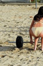 HAILEY BALDWIN and SARA SAMPAIO in Bikinis o the Set of Tommy Hilfiger Photoshoot in Venice Beach 02/08/2017