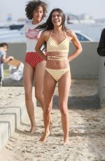 HAILEY BALDWIN and SARA SAMPAIO in Bikinis o the Set of Tommy Hilfiger Photoshoot in Venice Beach 02/08/2017