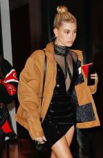 HAILEY BALDWIN Arrives at Fendi Party in New York 02/10/2017