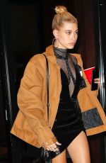 HAILEY BALDWIN Arrives at Fendi Party in New York 02/10/2017