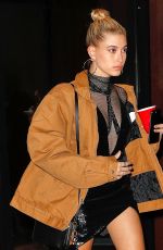 HAILEY BALDWIN Arrives at Fendi Party in New York 02/10/2017